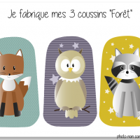 Kit 3 coussins foret 2