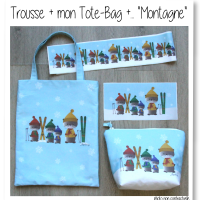 Set trousse tote bag ski